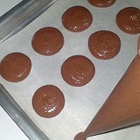 Chocolate macaron 巧克力馬卡龍的做法图解5