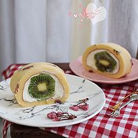 樱花蛋糕卷（奶油奇异果馅）的做法图解17
