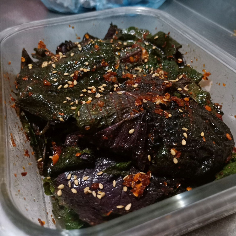 超级爽口的韩式腌苏子叶的做法