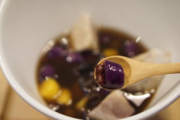 手工芋圆红豆沙