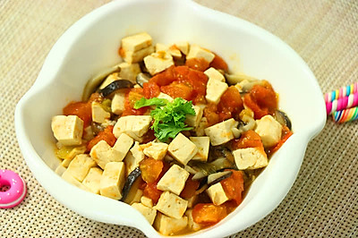 番茄香菇炖豆腐  宝宝餐单