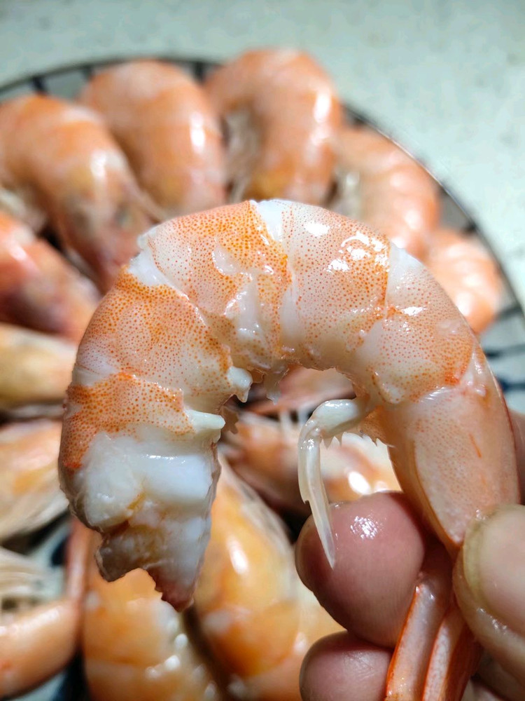 简单做虾肉紧实的白灼虾的做法