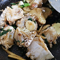 生炒姜葱蟹的做法图解5