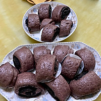 椰蓉馅花卷与黑芝麻馅花卷的做法图解1