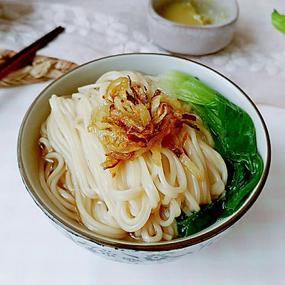 干葱料油清汤面