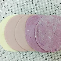 渐变紫薯牛奶玫瑰花馒头（附面团发酵法）的做法图解6