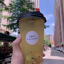 不用奶盖的早c美白减脂多肉青提果茶