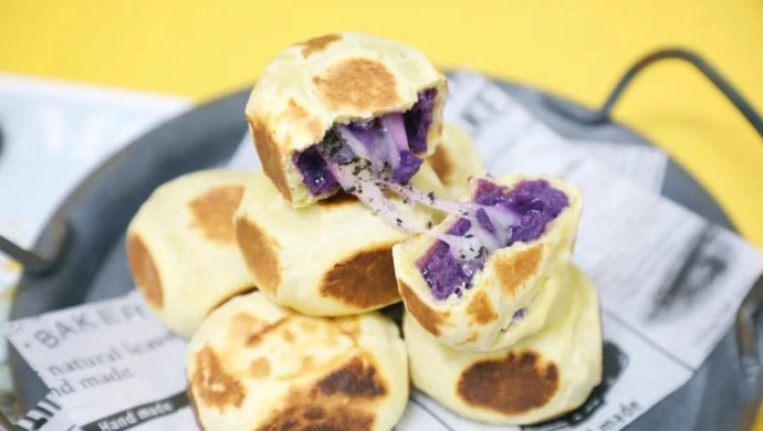 奥利奥紫薯仙豆糕｜好吃又健康，皮薄馅厚还能拉丝！