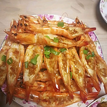 蒜蓉烤虾(烤箱版)