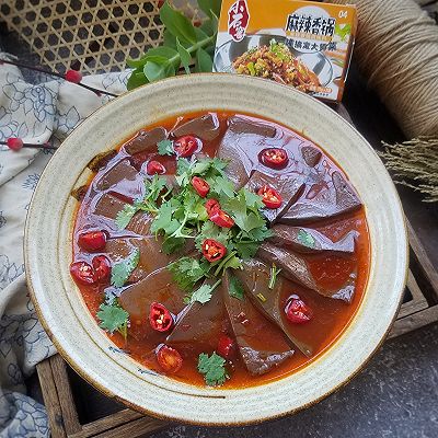 麻辣鸭血这样做巨好吃
