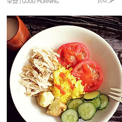 ｛轻食系｝低脂健康五色早餐