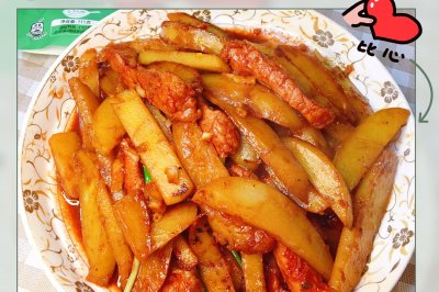 下饭家常菜：猪柳土豆条
