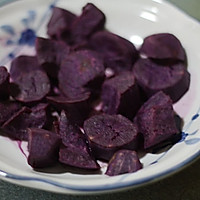 紫薯开花馒头#寻找最聪明的蒸菜达人#的做法图解1