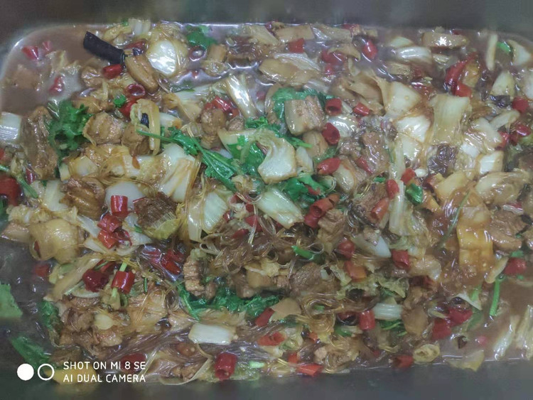 白菜猪肉炖粉条的做法