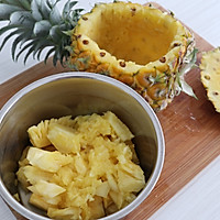 芝士菠萝焗饭，换着花样吃水果的做法图解1