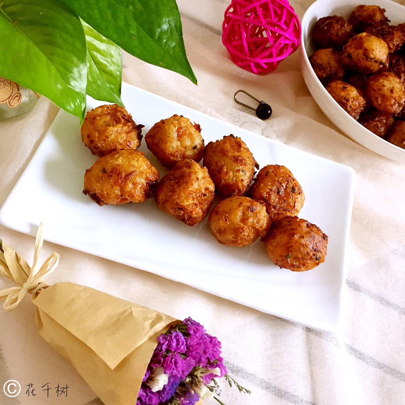 Fried radish balls