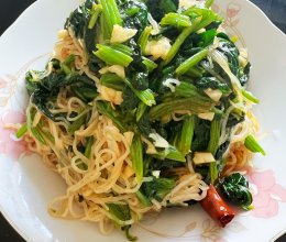 粉丝拌菠菜的做法