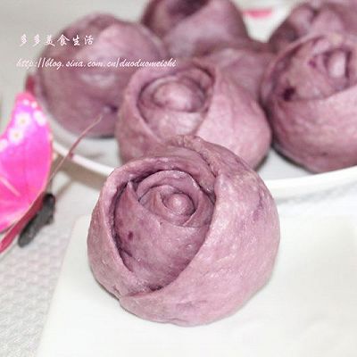 紫薯玫瑰卷