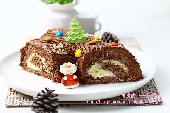 树根巧克力蛋糕卷
