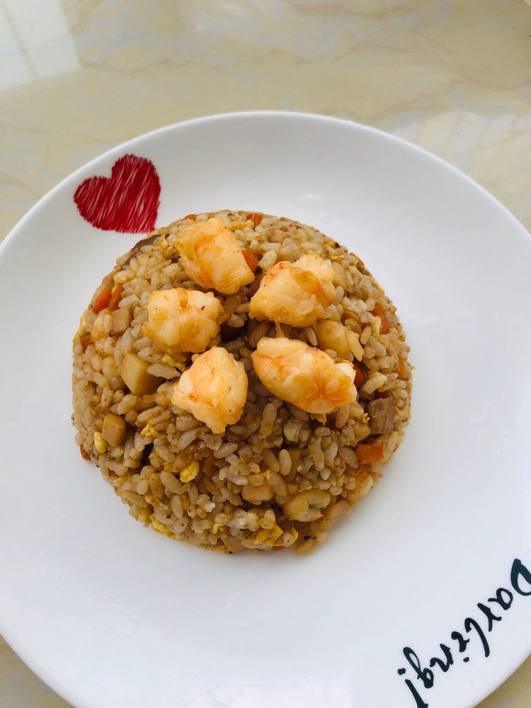 XO酱虾仁炒饭的做法