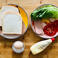#丘比三明治#午餐肉三明治的做法图解1