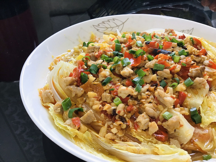 粉丝蒸娃娃菜（配金针菇版）的做法