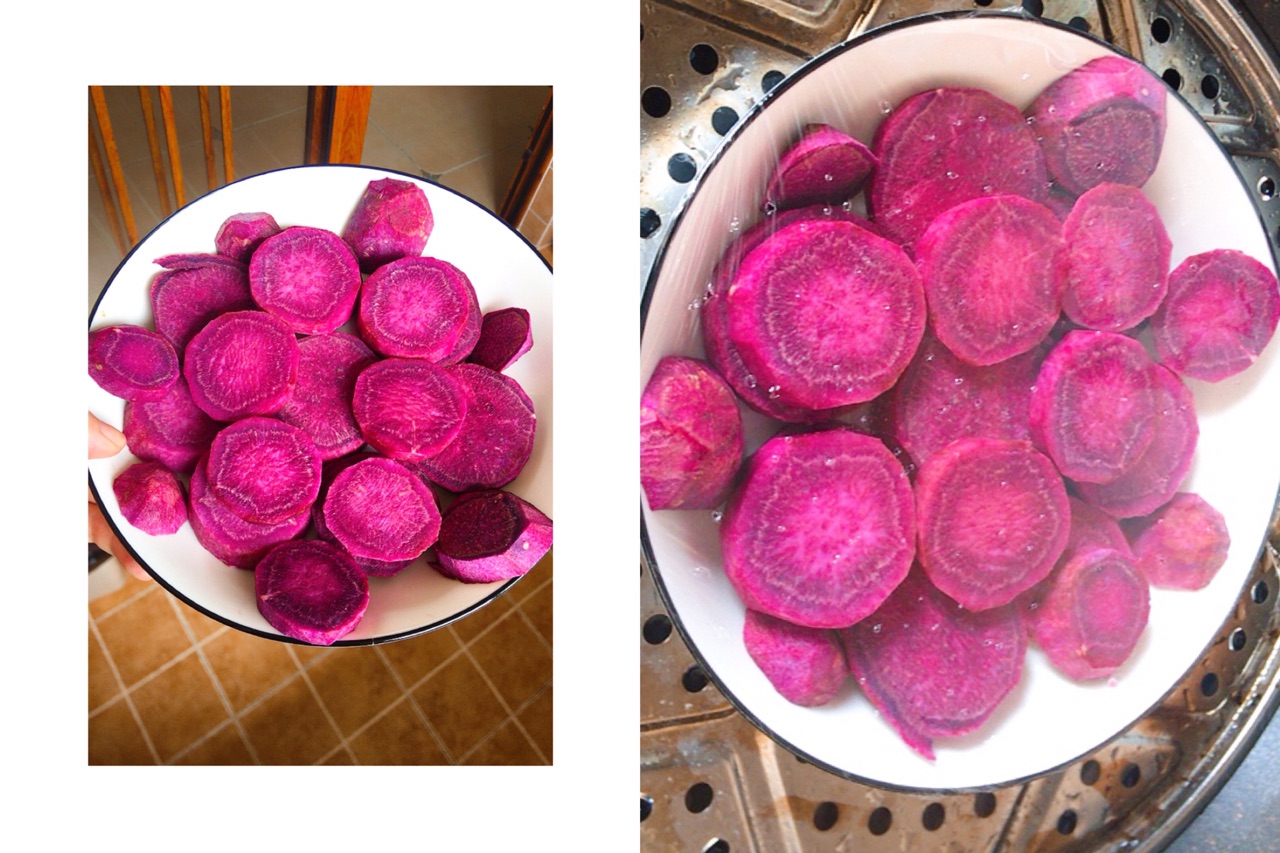 紫薯粉怎么做_紫薯粉的做法_清汤_挂面_豆果美食