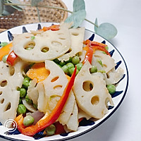 豌豆莲藕小炒年夜饭的做法图解7