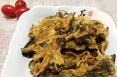 炸平菇