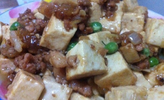 豌豆肉末豆腐