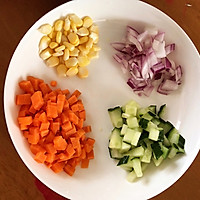 鲜蔬虾仁炒饭的做法图解1