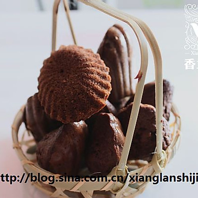 [香兰世家]鼓鼓的小肚子--巧克力玛德琳蛋糕