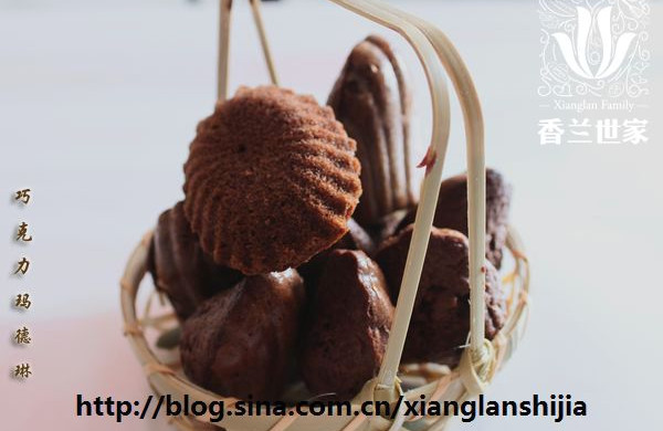 [香兰世家]鼓鼓的小肚子--巧克力玛德琳蛋糕