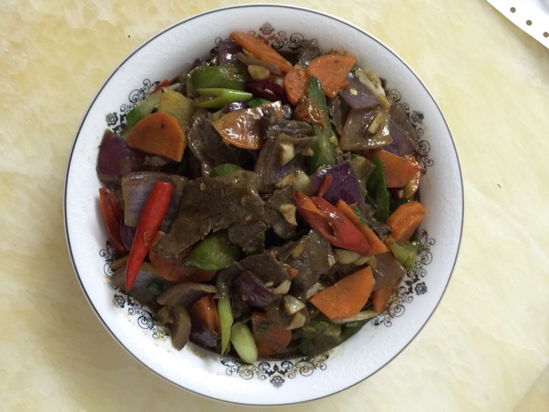 爆炒牛肝