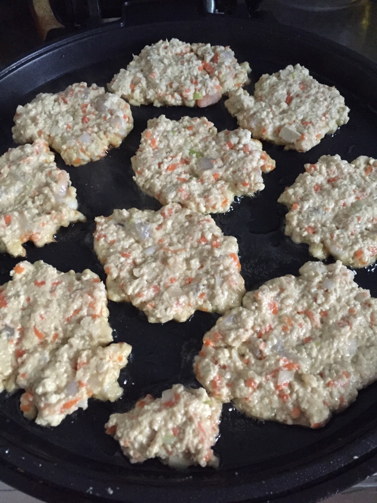 虾仁豆腐饼的做法图解4