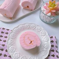 #太古烘焙糖 甜蜜轻生活#粉粉的天使蛋糕卷的做法图解13