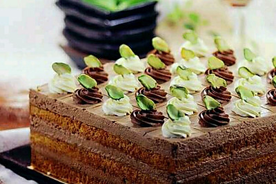 巧克力方形慕斯蛋糕