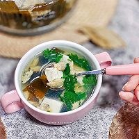 #少盐饮食 轻松生活#低脂高蛋白花甲豆腐汤的做法图解19