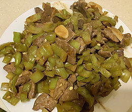 尖椒炒猪肝（溜肝尖）的做法