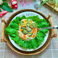 #加油 卡塔尔#超营养美味的秋葵胡萝卜鸡蛋车轮饼早餐的做法图解18