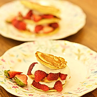 【老皮的亲子厨房】草莓煎饼的做法图解9