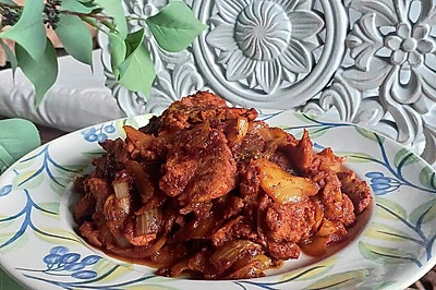 韩国泡菜辣炒肉片