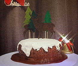 圣诞树桩积雪裸蛋糕#安佳烘焙学院#的做法