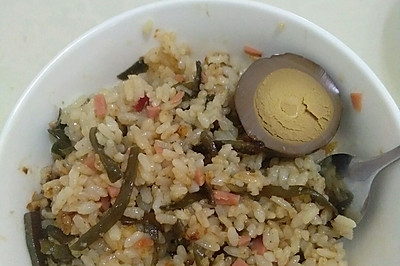 卤蛋炒米