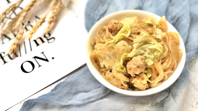 白菜粉条炖丸子
