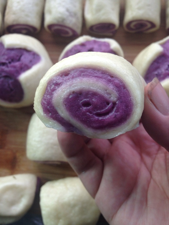 花样紫薯馒头～的做法