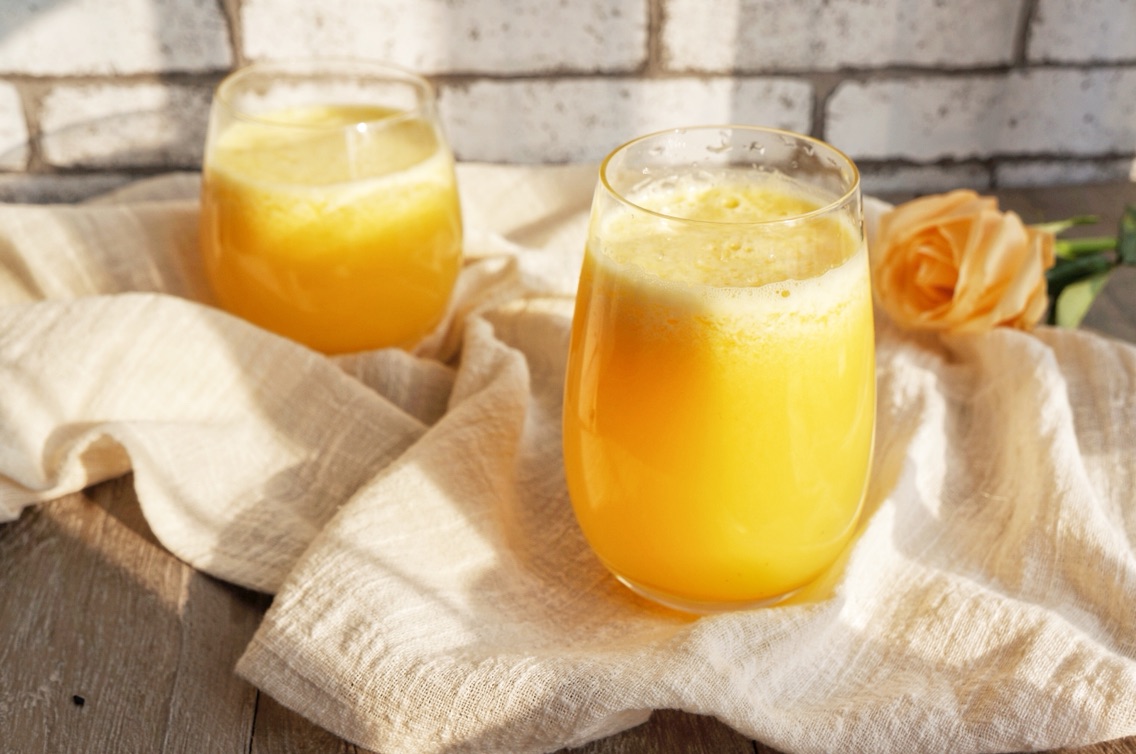 苹果橙汁#爱的暖胃季--美的智能破壁料理机#