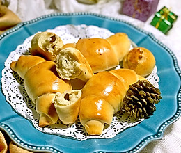 #馅儿料美食，哪种最好吃#口感更丰富的日式全麦葡萄干海盐面包的做法