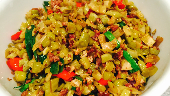 乡里酸豆角肉泥