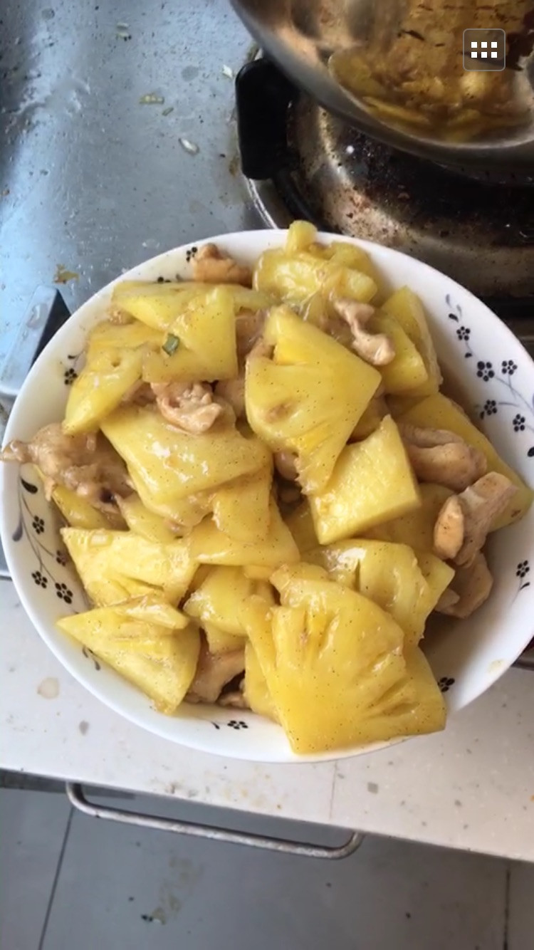 菠萝鸡片的做法